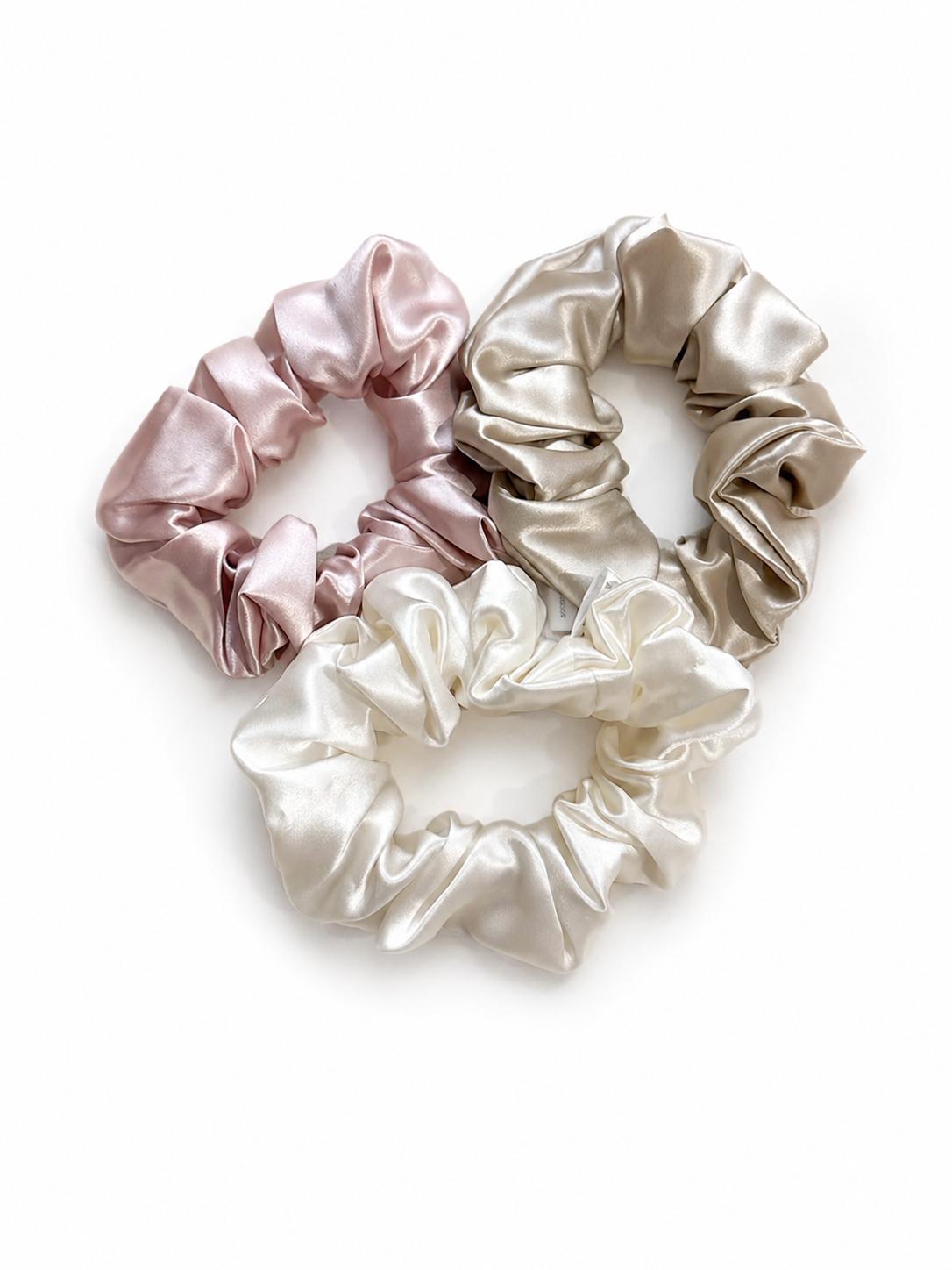 Middy Scrunchie Set | Rose Gold & Neutrals