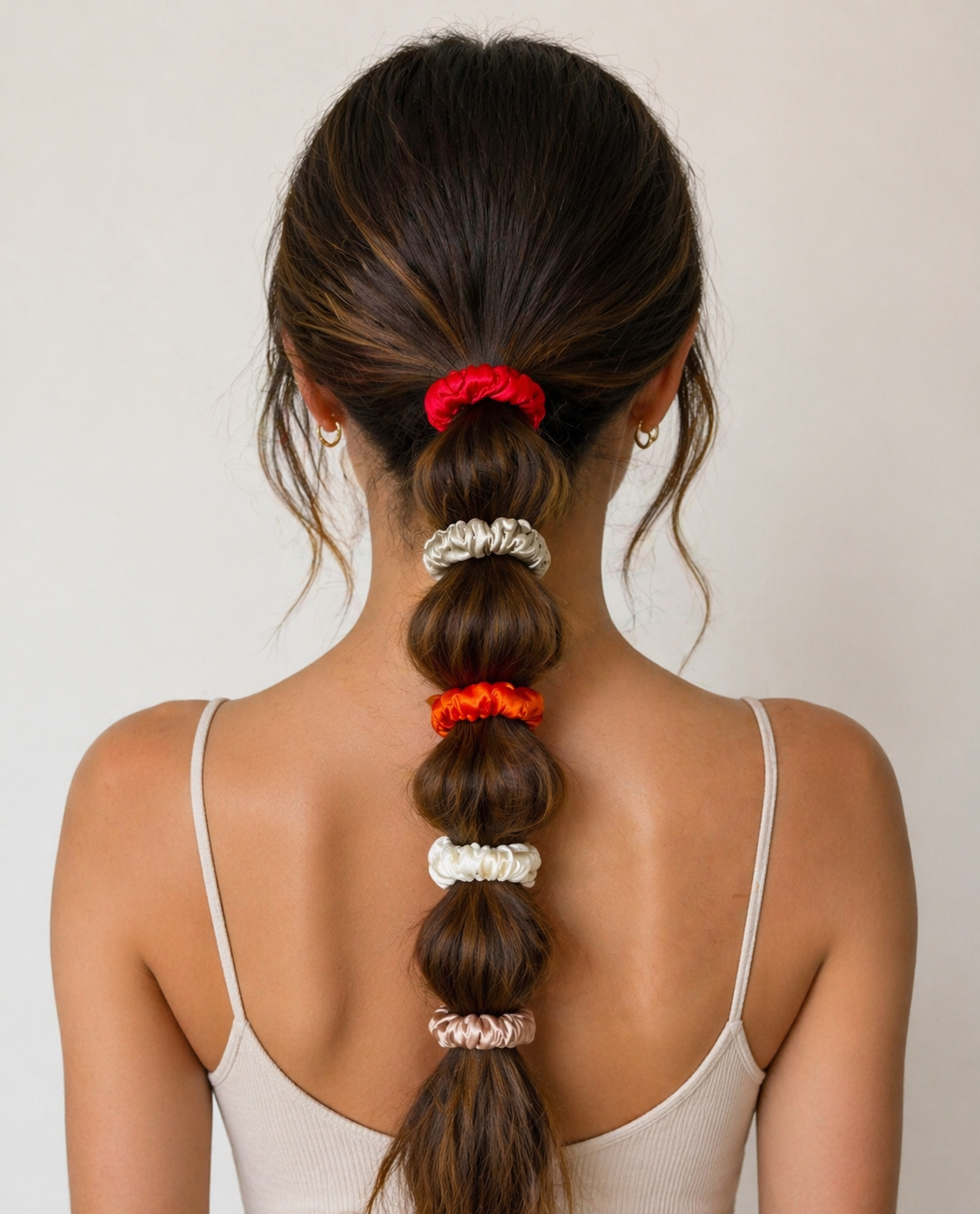 Warm Sunset Skinny Scrunchies