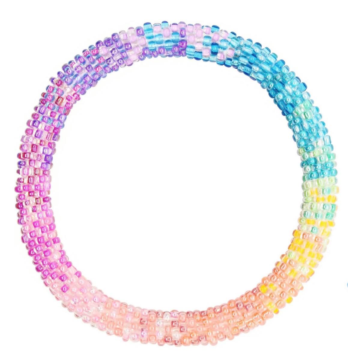 Handcrafted Glass Bead Bracelet - AURORA GLEAN.