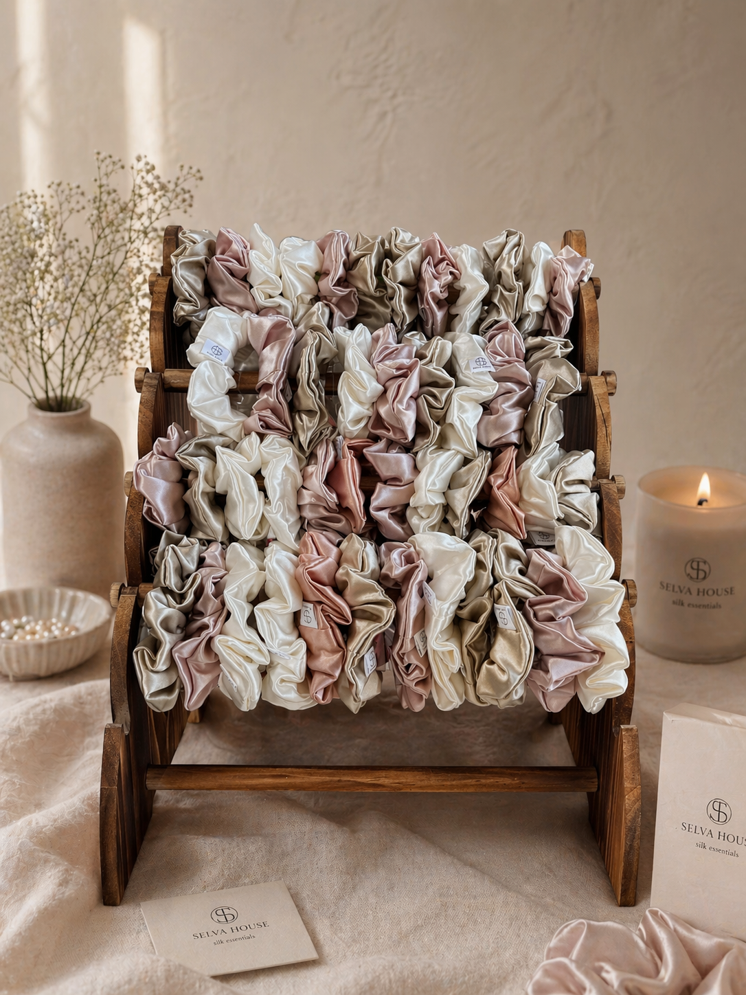 Middy Scrunchie Set | Rose Gold & Neutrals