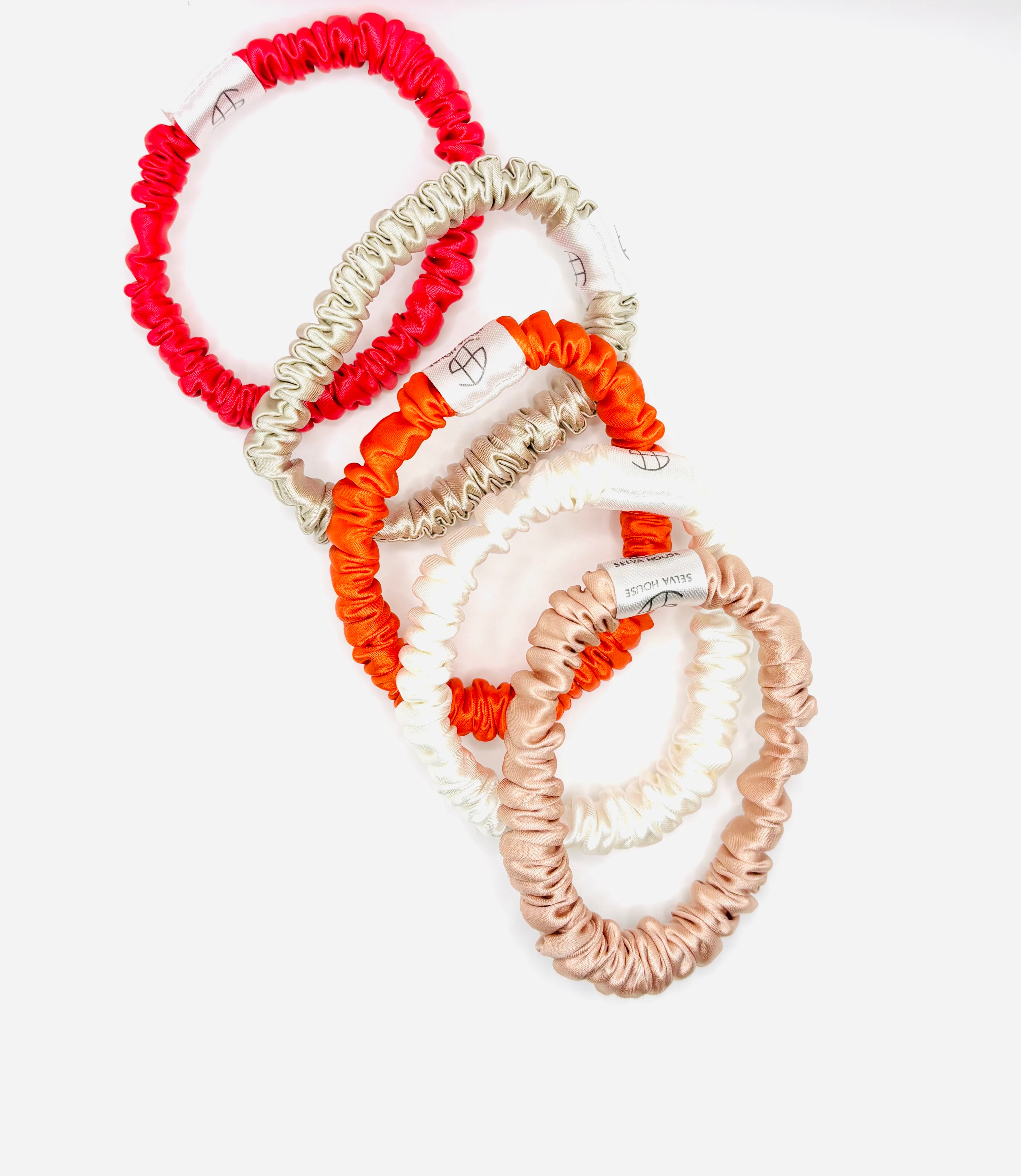 Warm Sunset Skinny Scrunchies