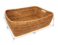 Honey Brown Rattan Lattice basket