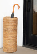 Handwoven Rattan Umbrella Stand (Natural)