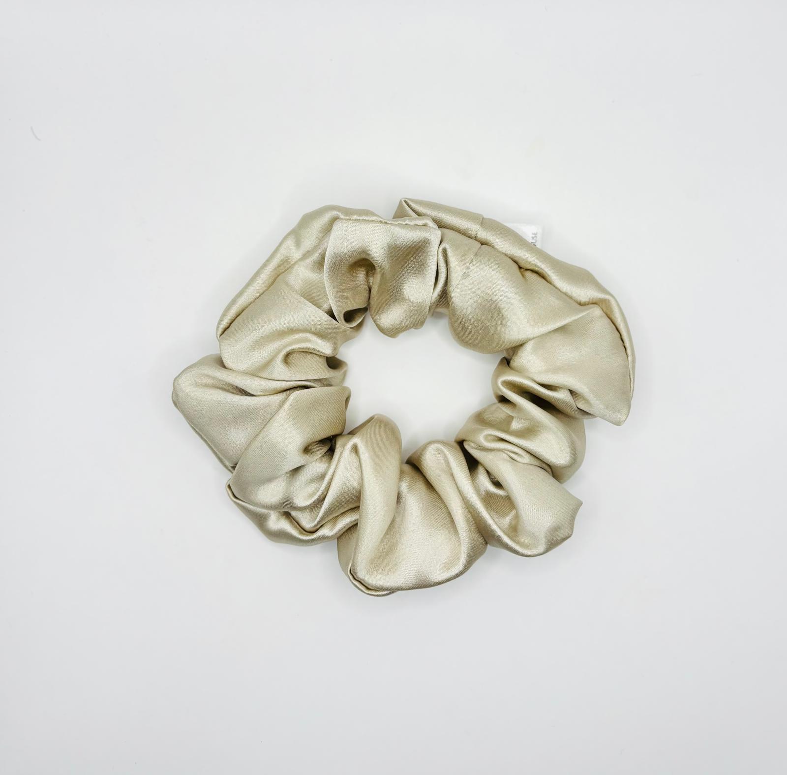 Silk Scrunchie Gift Duo | Light Khaki
