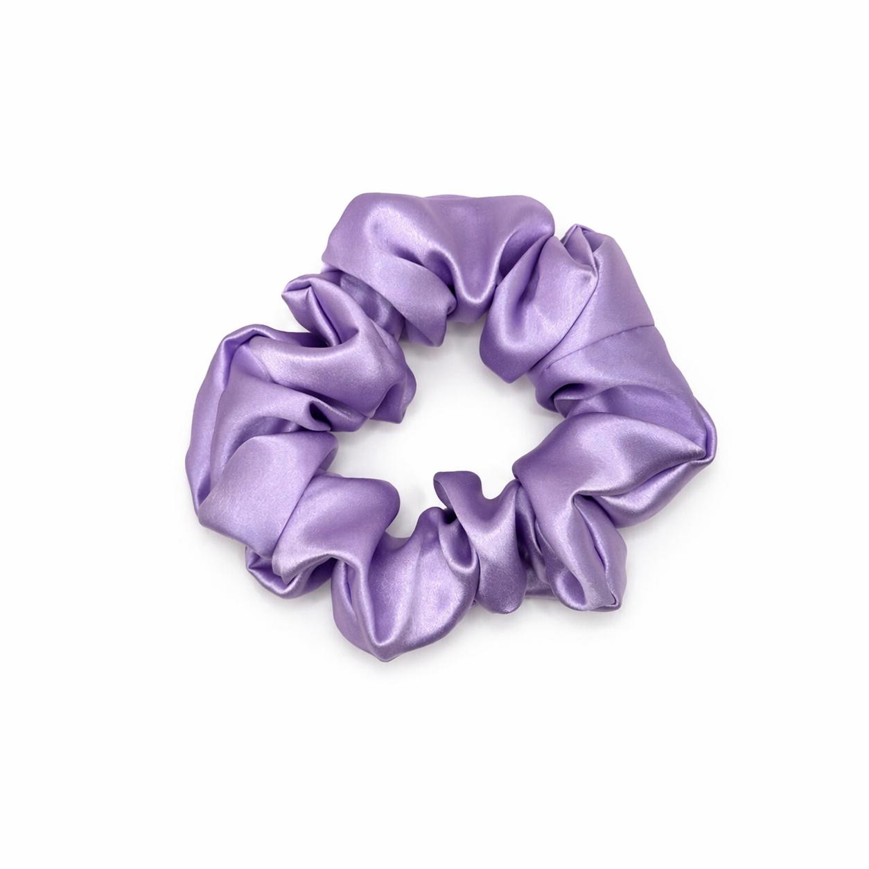 Silk Scrunchie Gift Duo: Lavender Mist