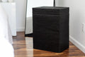 Black Rattan Laundry Hamper With Lid