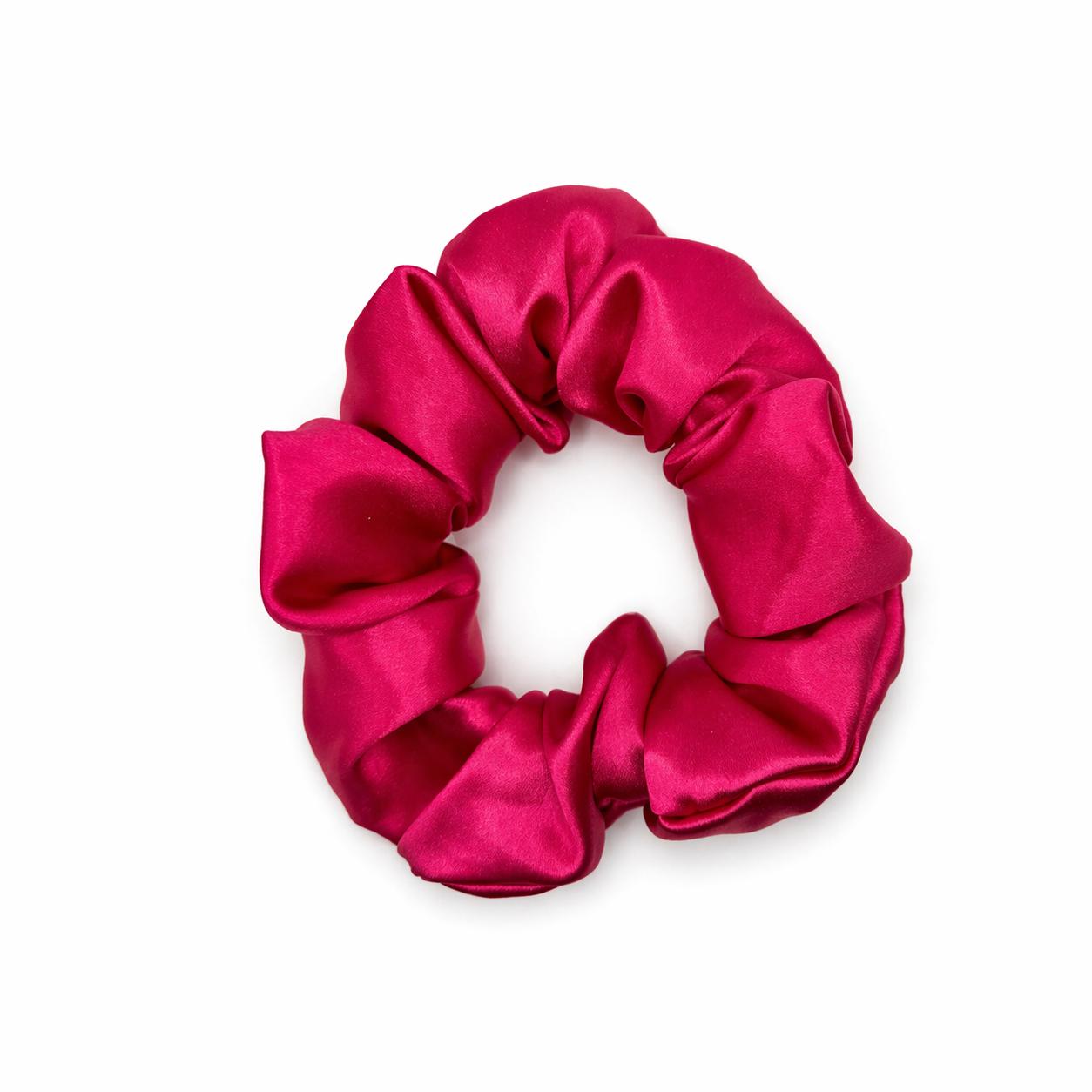 Silk Scrunchie Gift Duo | Deep Berry