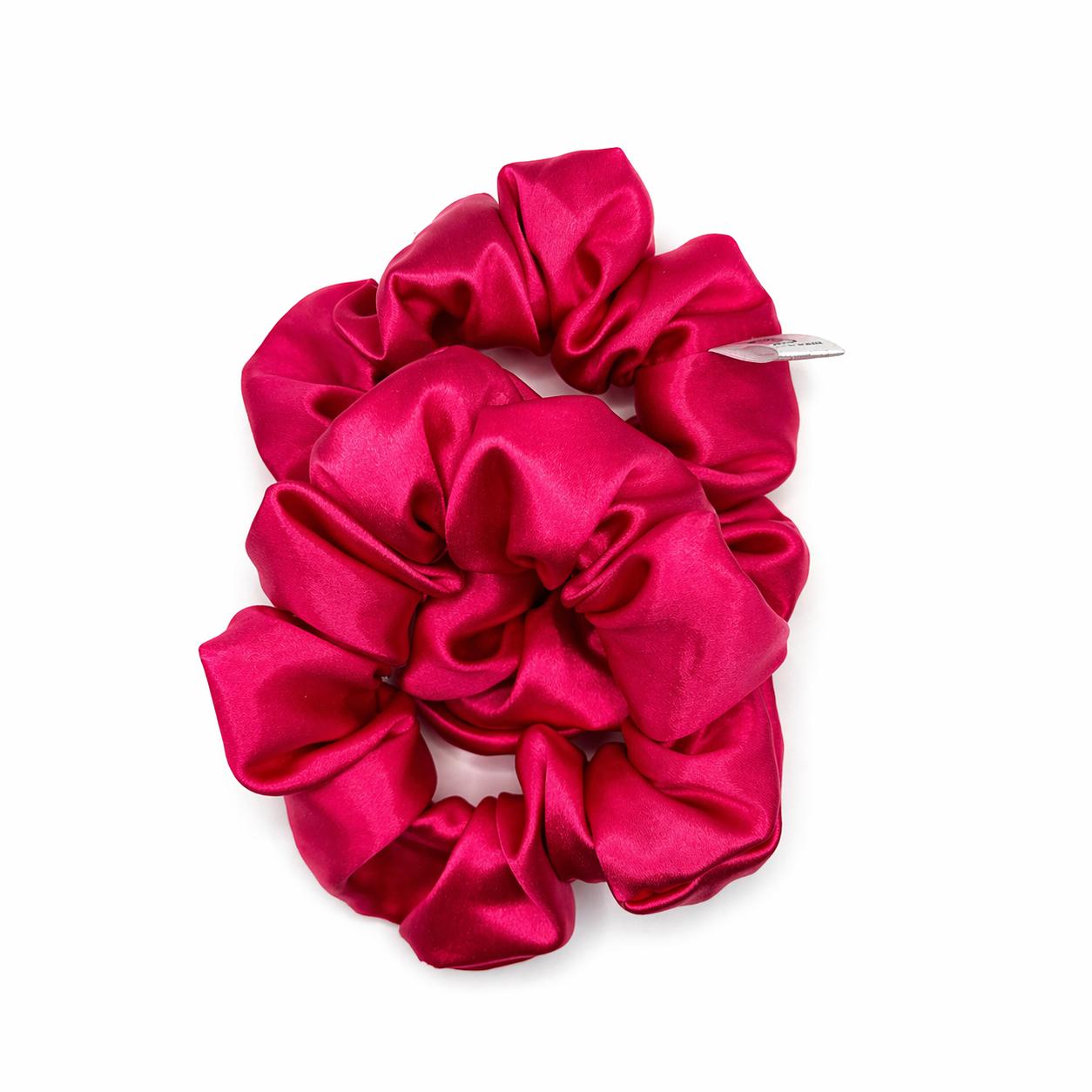 Silk Scrunchie Gift Duo | Deep Berry