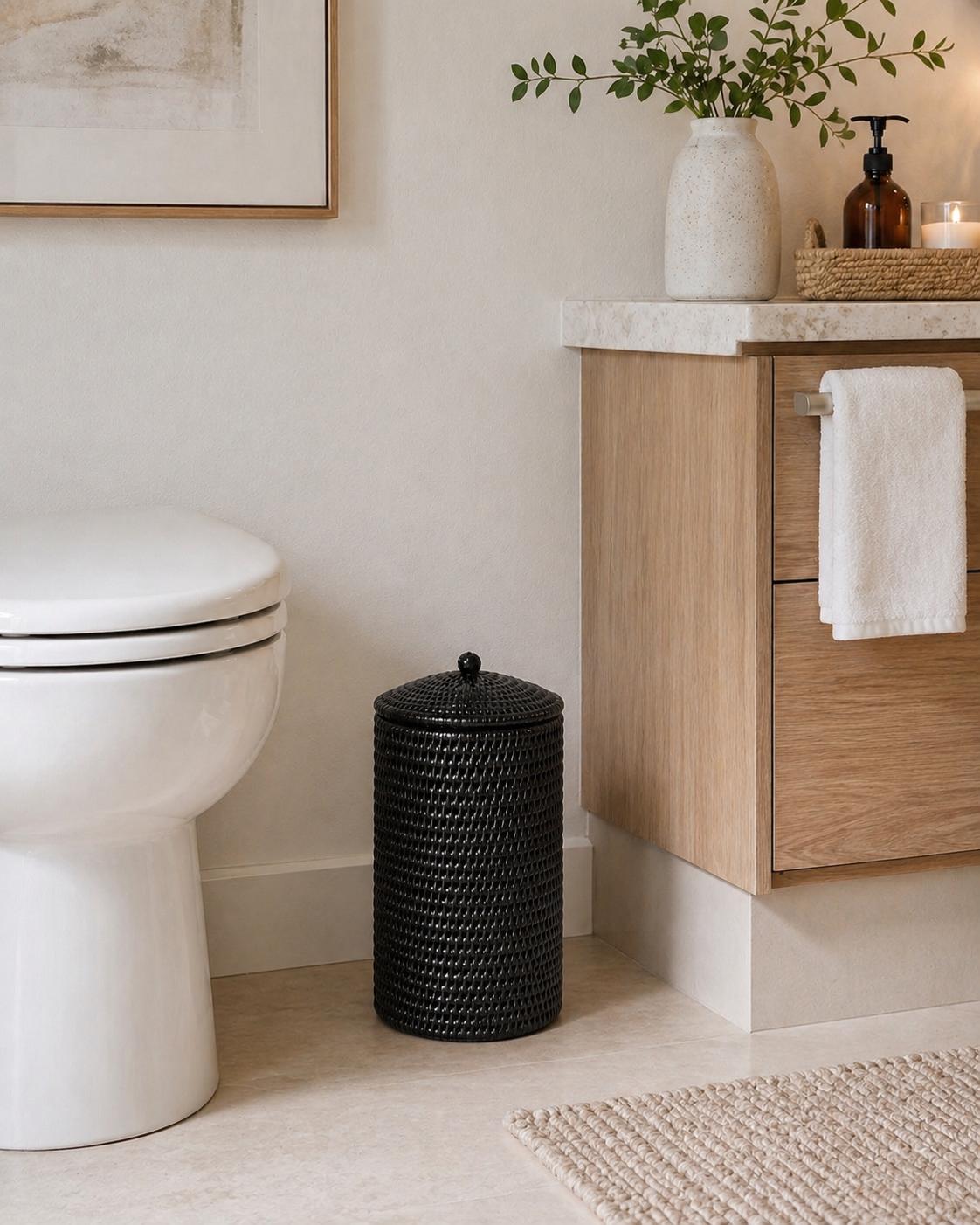 Sienna Woven Roll Canister