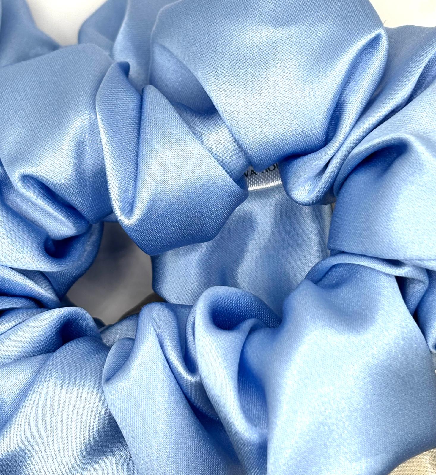 Silk Scrunchie Gift Duo | Celestial Blue