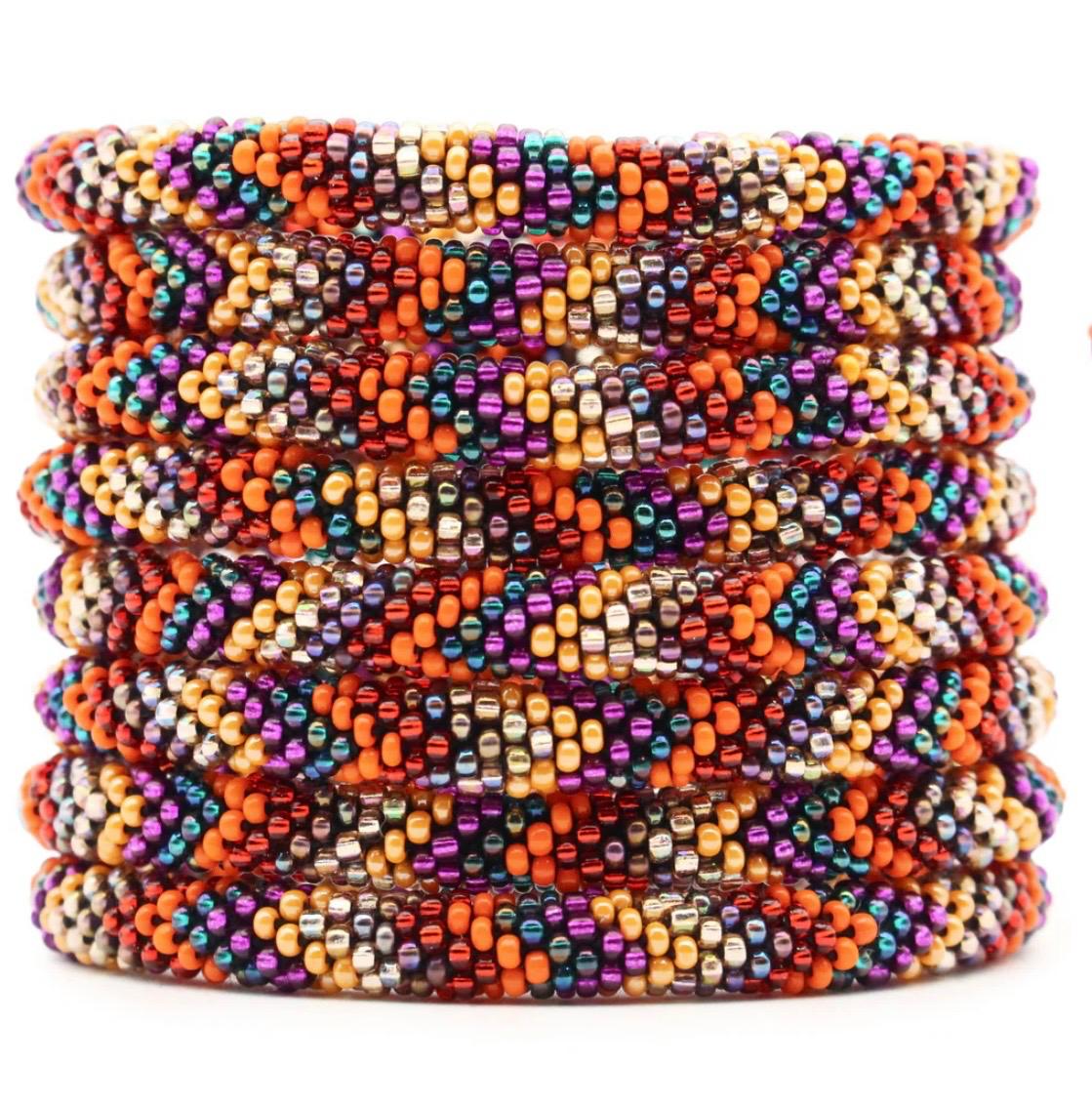 Handcrafted Glass Bead Bracelet - SOLAR